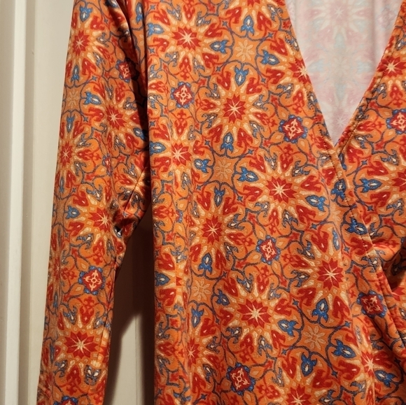 J. Mcglaughlin wrap retro Lila Cap Sleeve Dress Womens Size Small Catalina Cloth - Picture 3 of 11